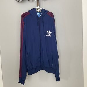 Adidas Navy and Crimson Track Jacket